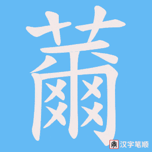 薾字笔顺图