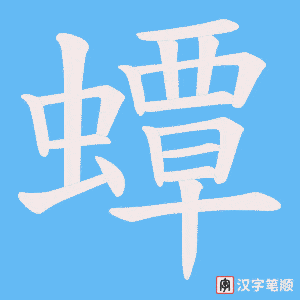 蟫字笔顺图