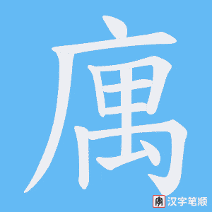 庽字笔顺图