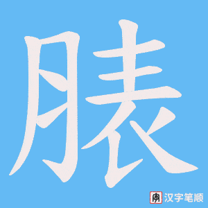 脿字笔顺图