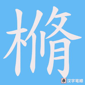 樇字笔顺图