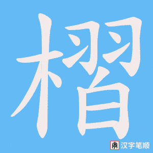 槢字笔顺图