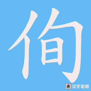 侚字笔顺图